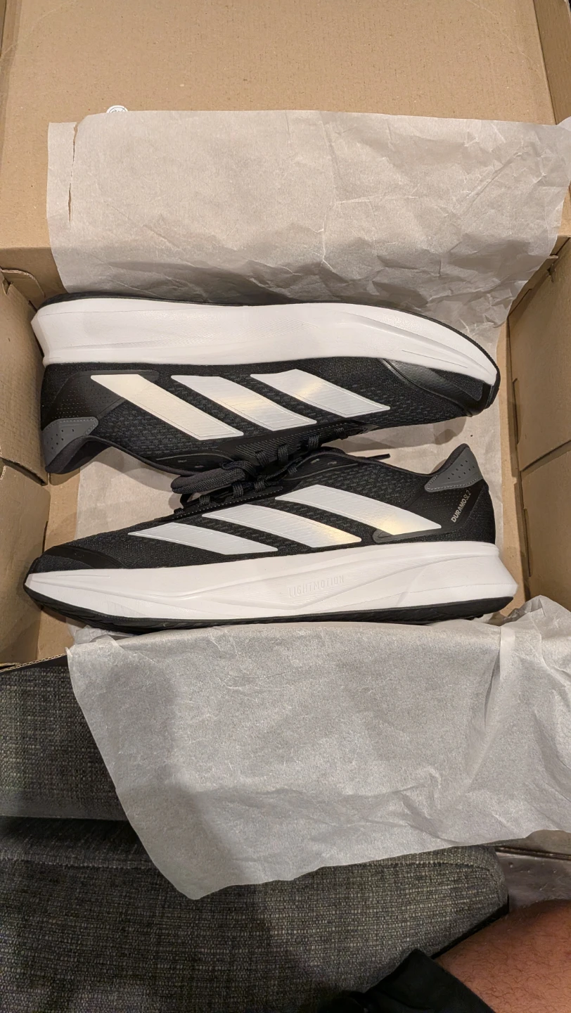Adidas Duramo SL Running Shoes Black/White Size 14M - photo 5