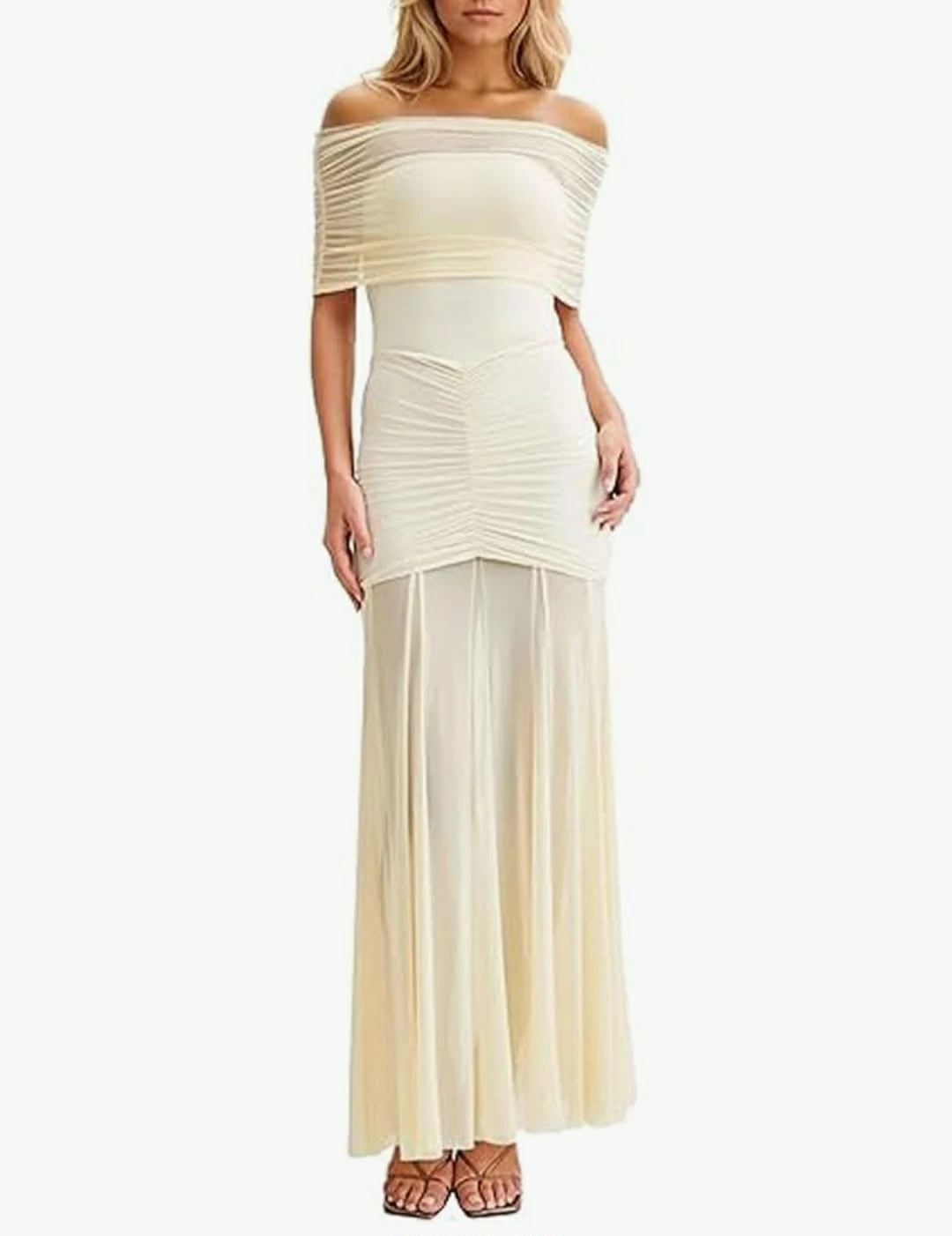 Women's Off-Shoulder Maxi Dress