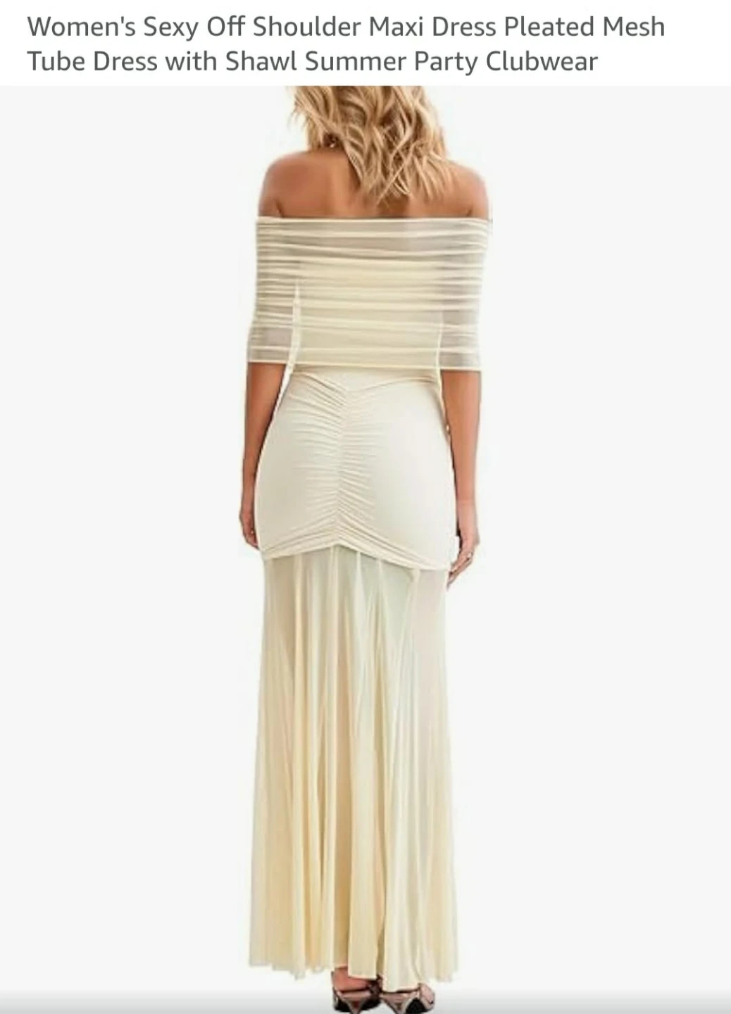 Women's Off-Shoulder Maxi Dress - photo 2