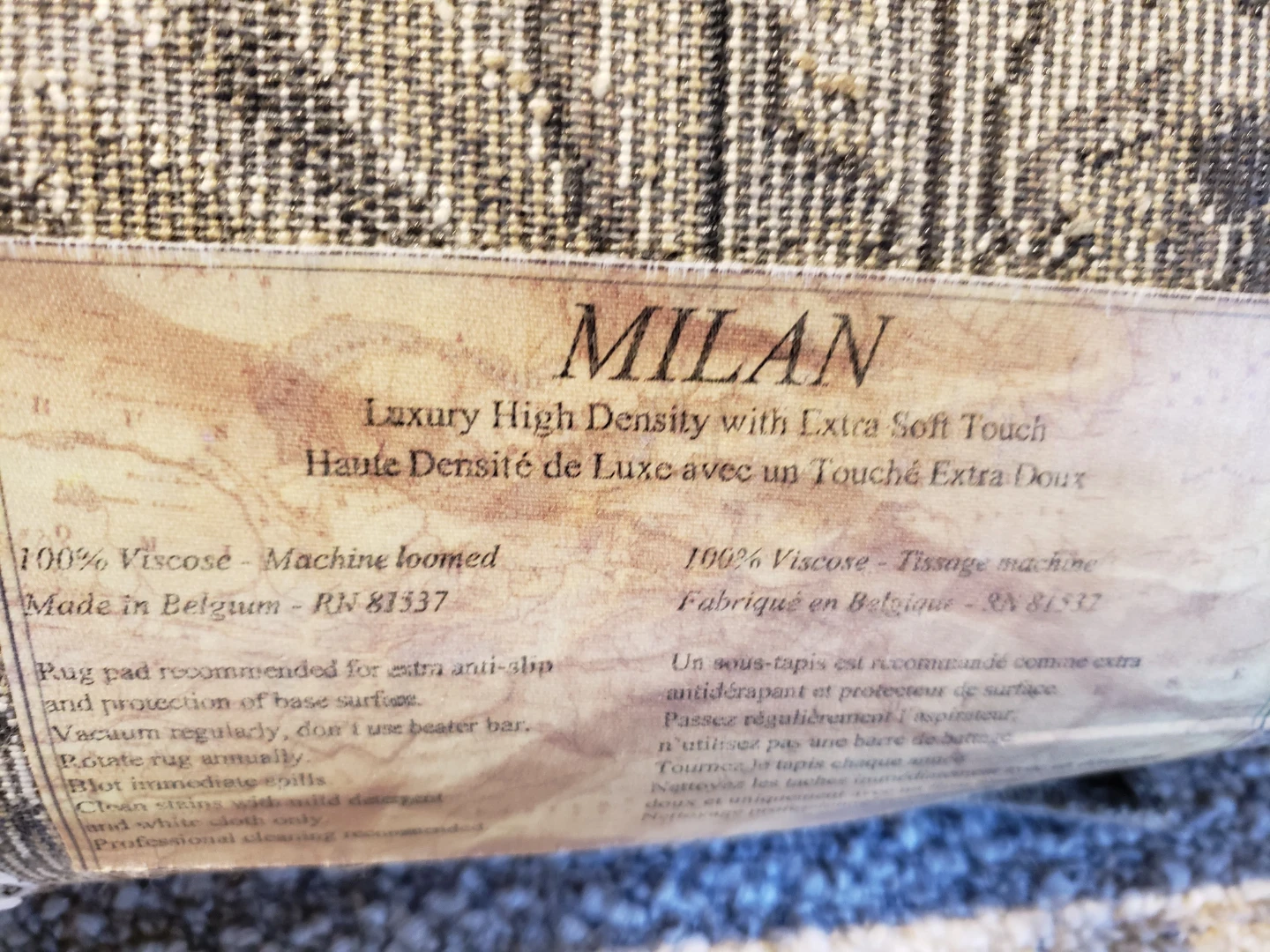 Belgian Vintage-Style Area Rug - Milan Brand (7'10" x 11'2") - photo 4