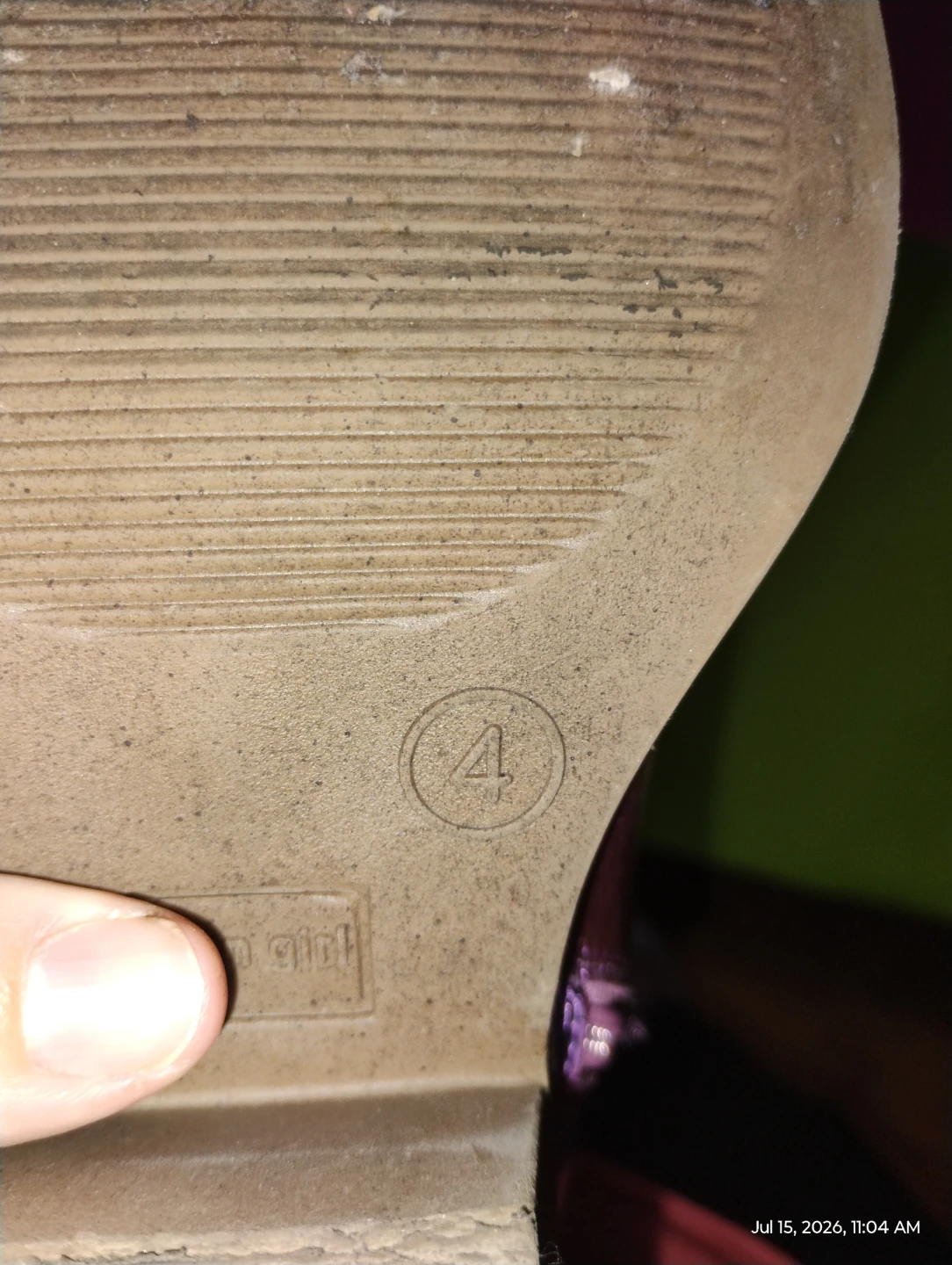 Metallic Purple Cowgirl Boots Size 4 - photo 4