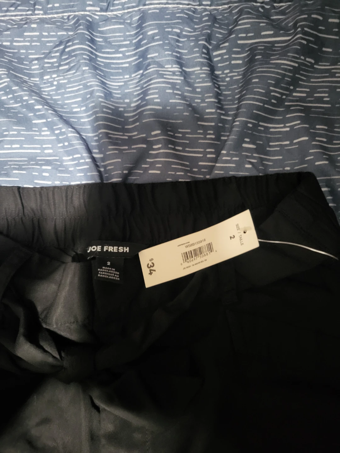Joe Fresh Black Wide Leg Pants Size 2