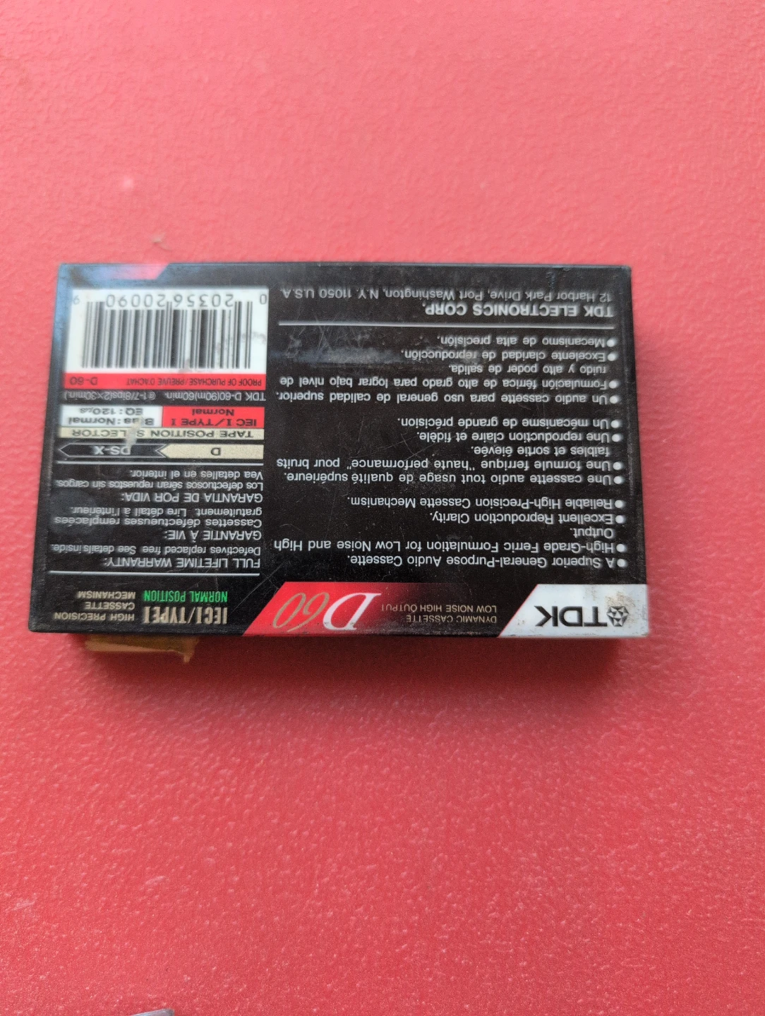 TDK D60 Dynamic Cassette Tape new 🥕 - photo 2