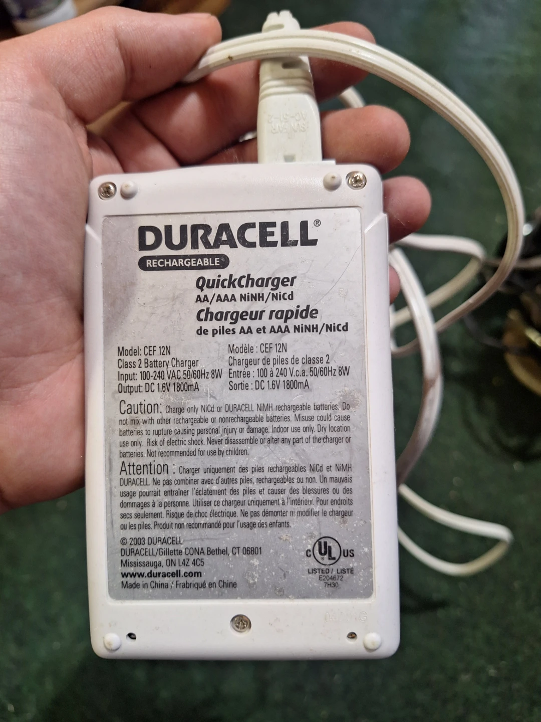 Duracell QuickCharger AA/AAA NiMH Battery Chargers (x2) - photo 3
