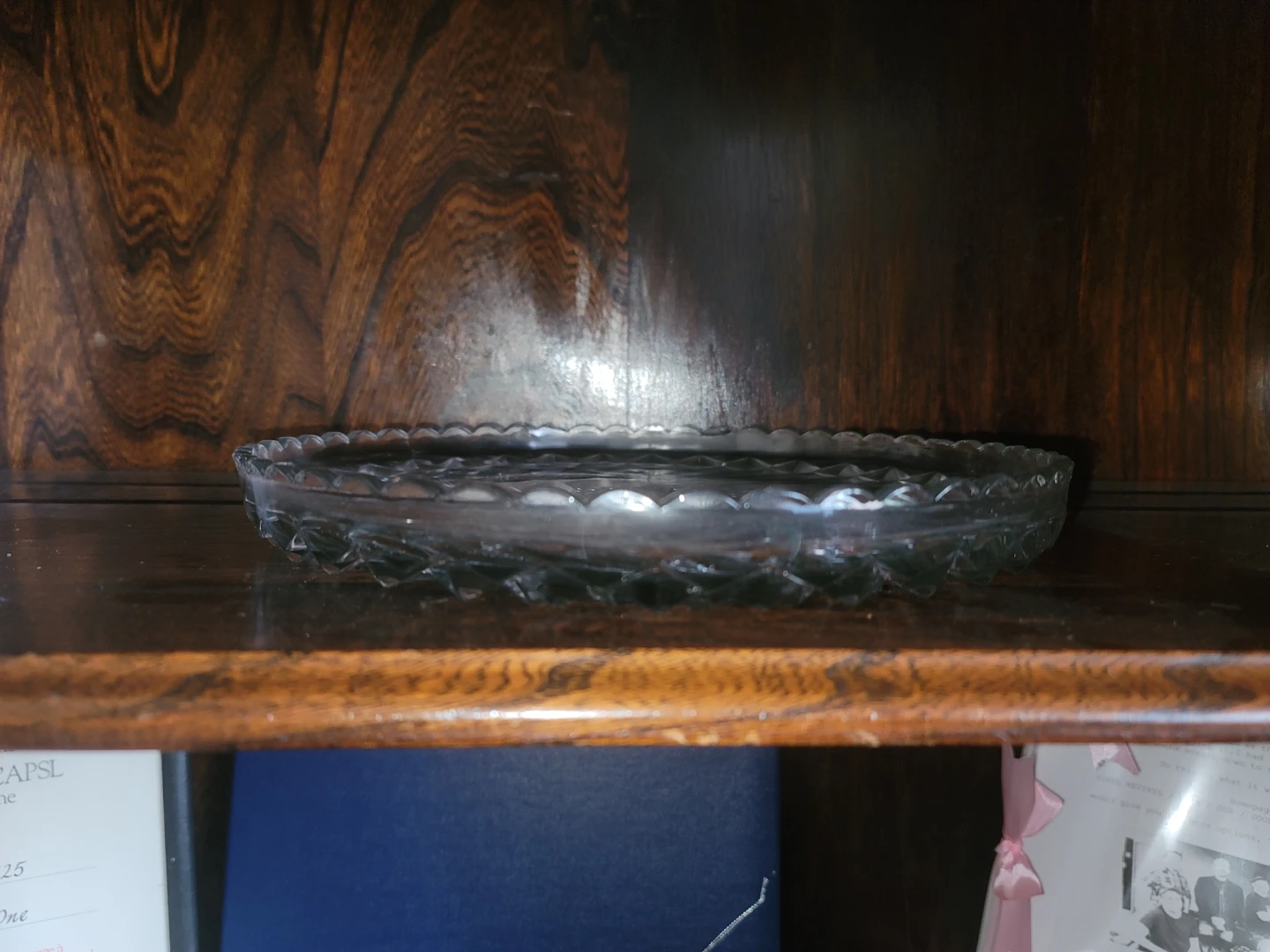 Clear Glass Serving Platter - photo 2