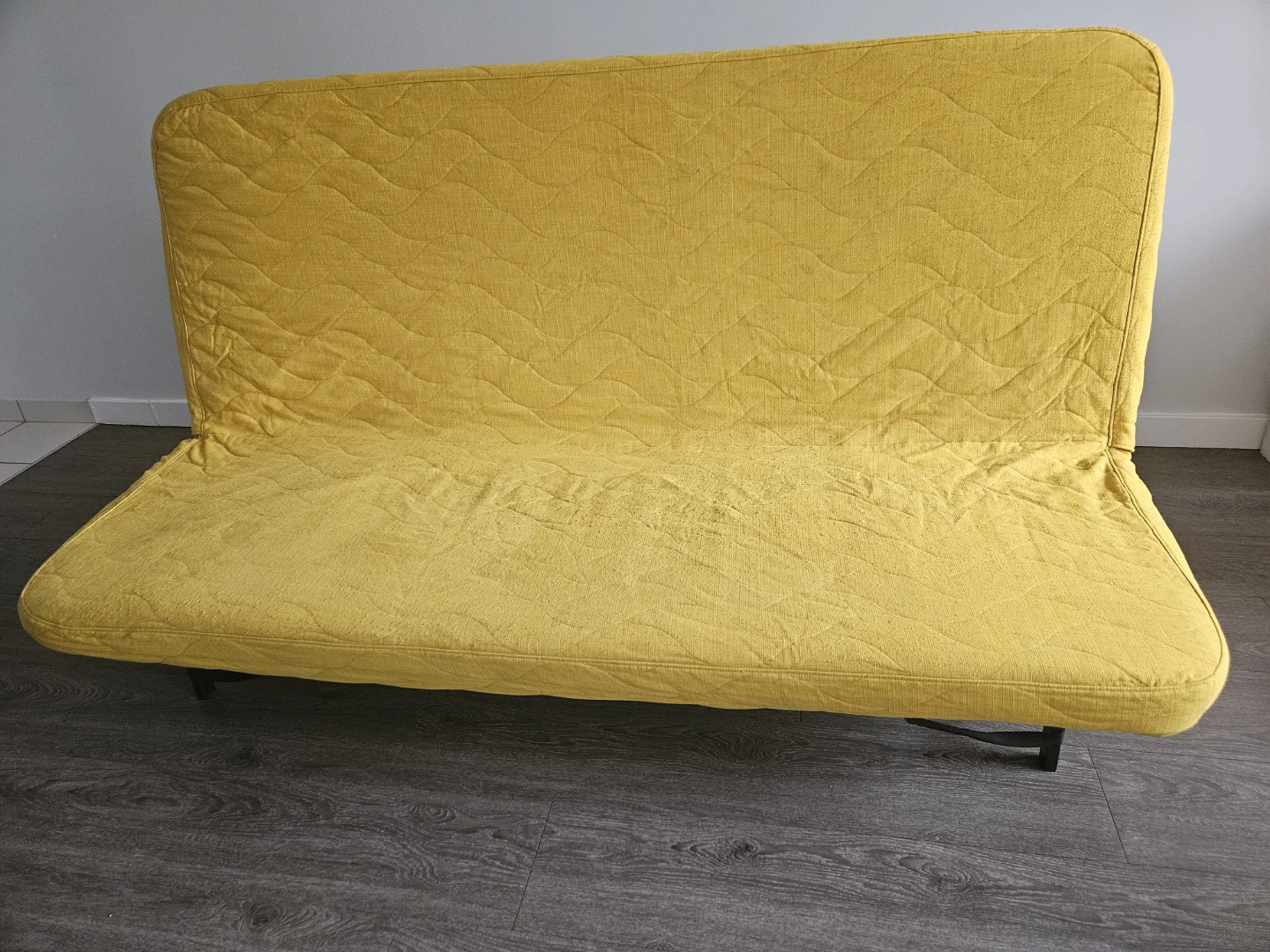 Yellow Futon Sofa Com Bed Mattress - photo 2