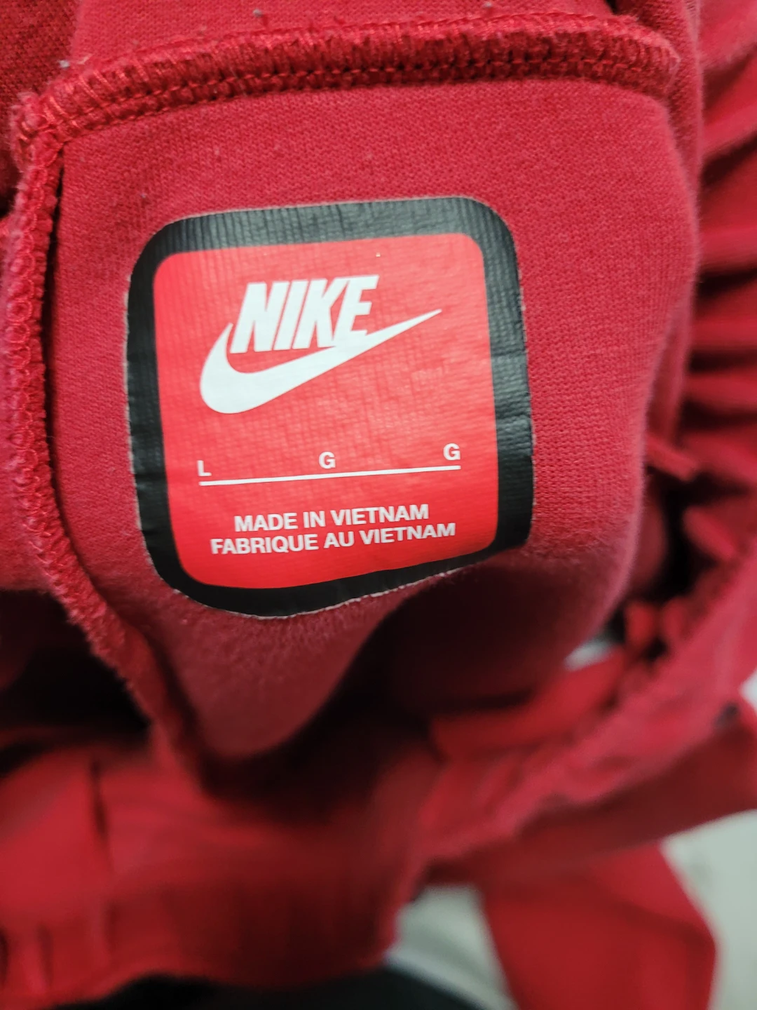 Nike Tech Fleece Jogger Pants Red - Size L - photo 2