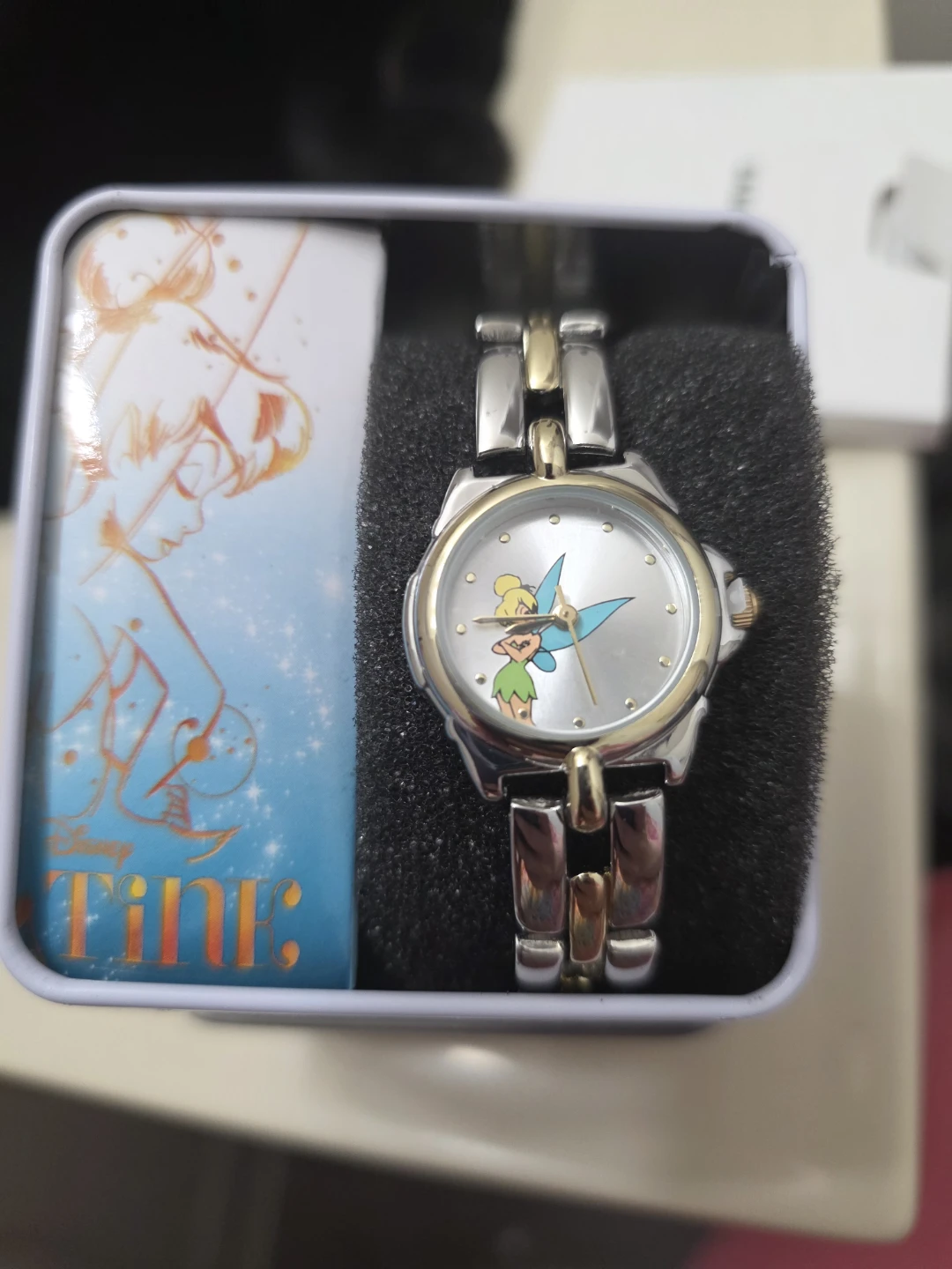 Disney Tinkerbell Sunray Dial Two Tone bracelet