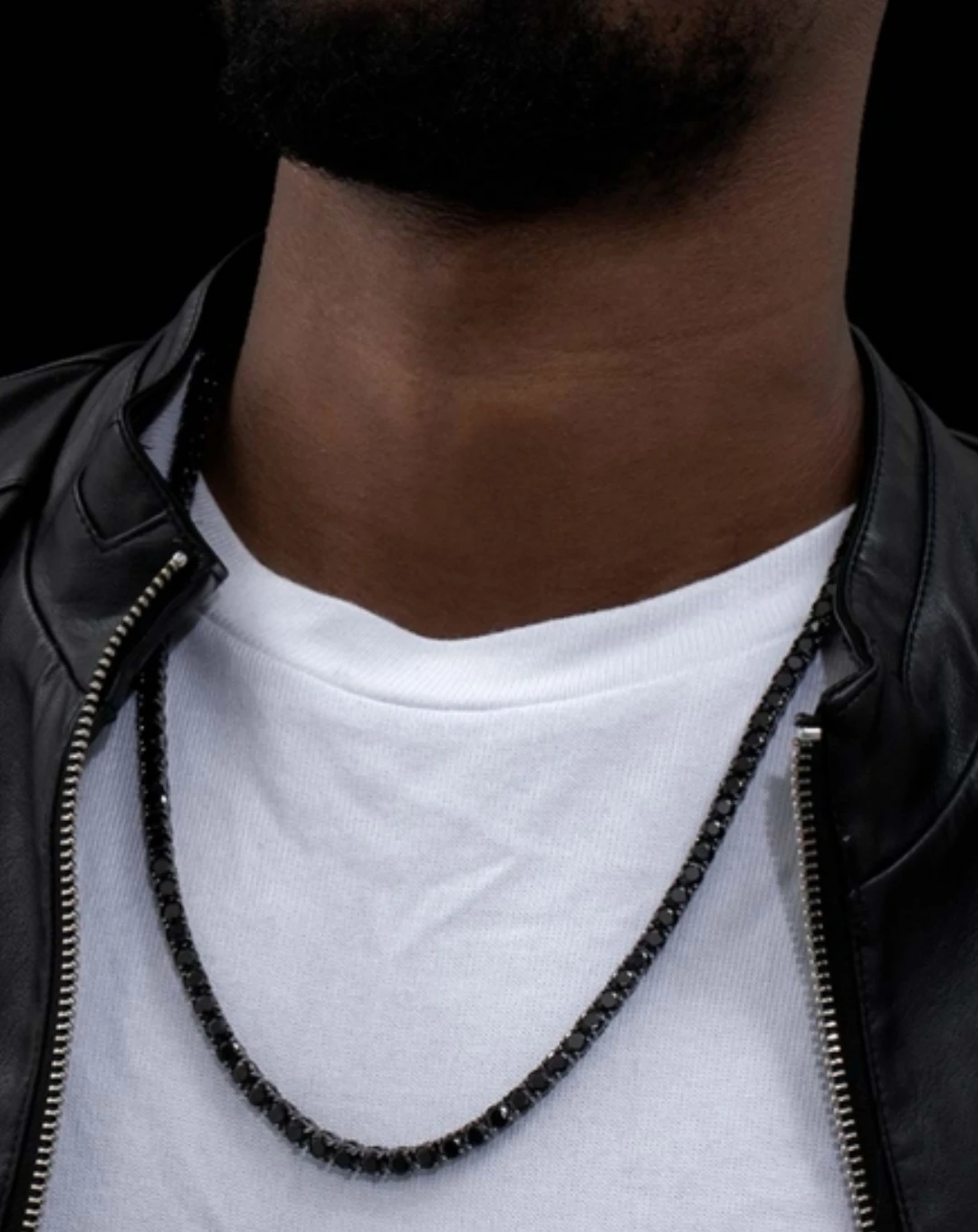 Men's Ultimate Gift Black SPINEL tennis 21" necklace - photo 5
