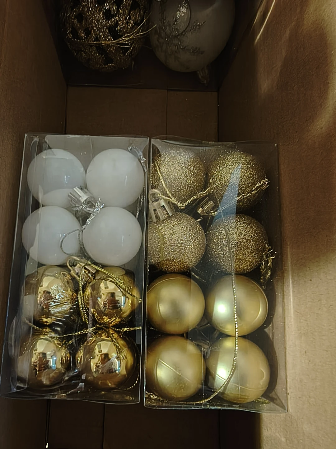 Assorted Christmas Ornaments - Gold & White - photo 5