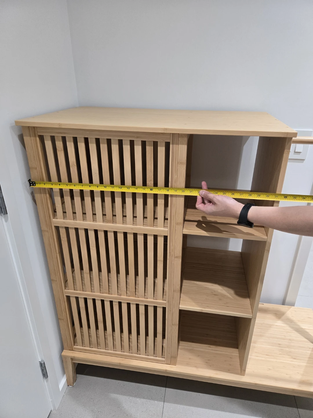 Bamboo Storage Shelf Unit Open wardrobe - photo 2