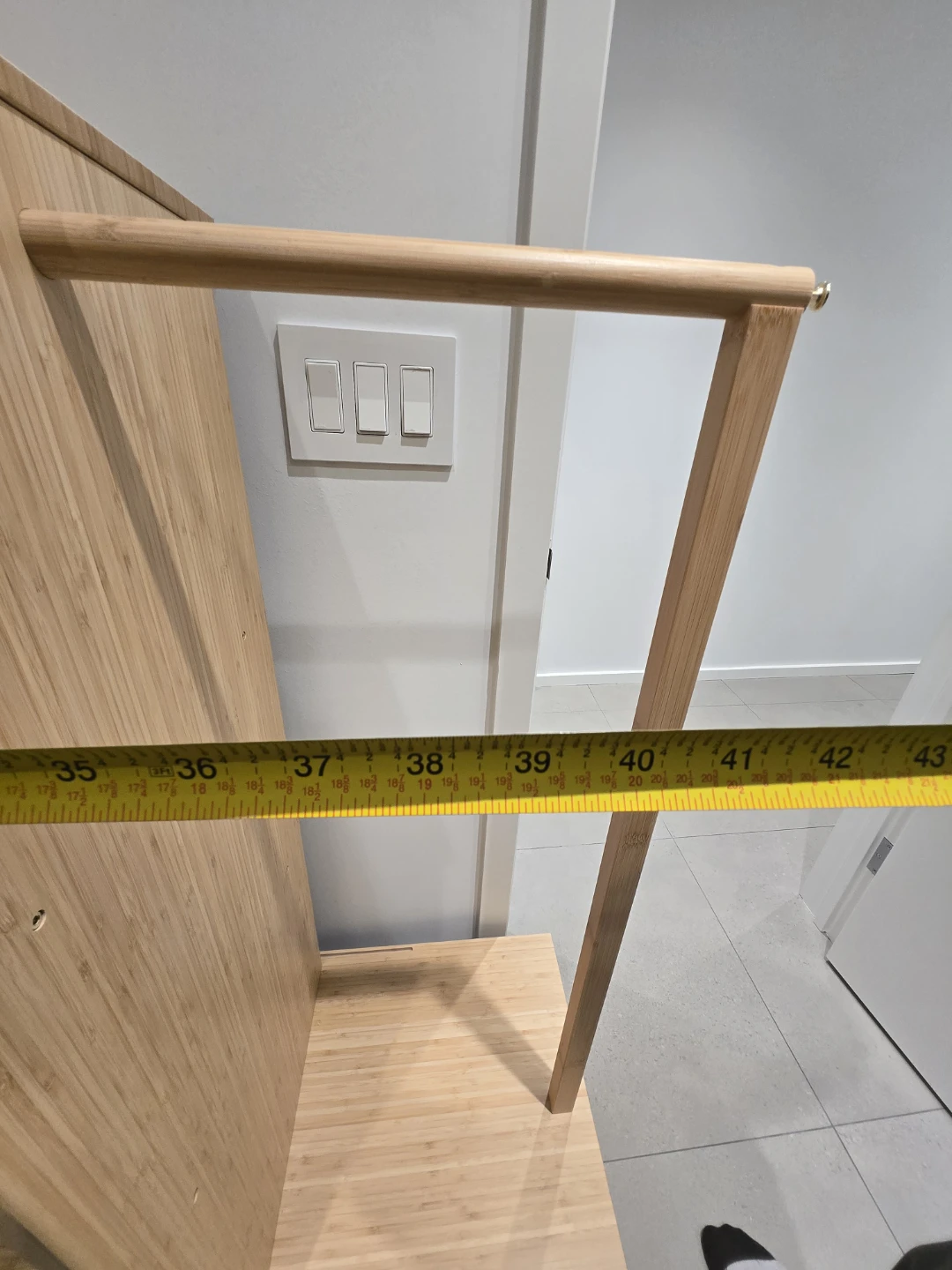 Bamboo Storage Shelf Unit Open wardrobe - photo 3