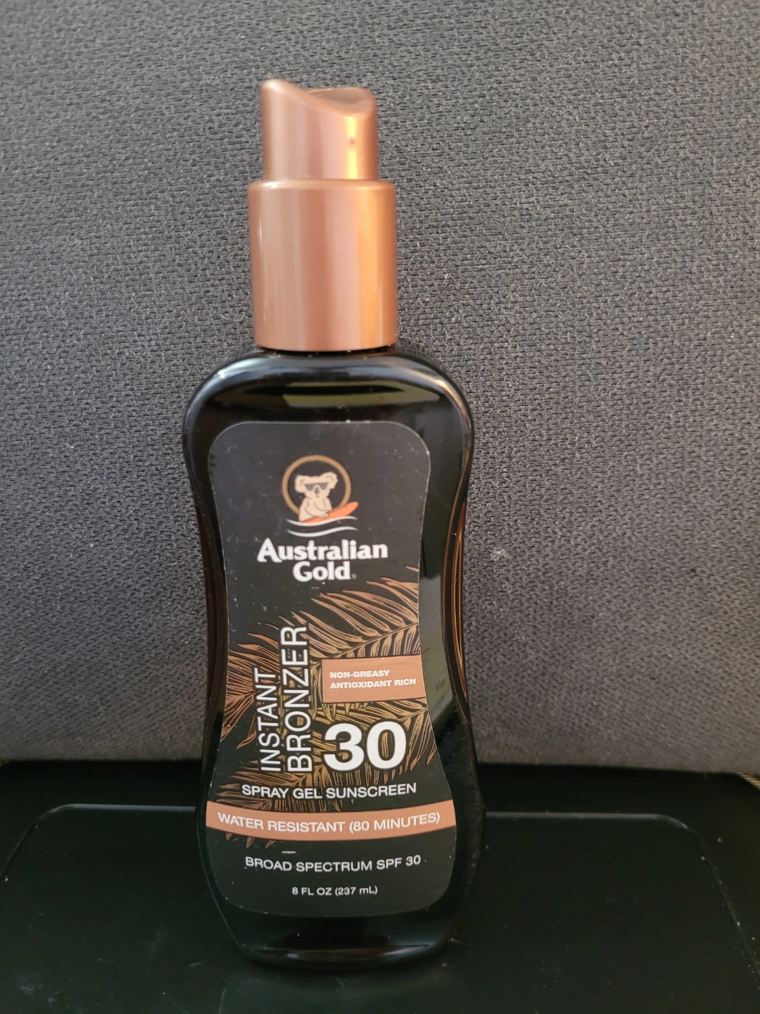 Australian Gold Instant Bronzer Spray Gel Sunscreen SPF 30