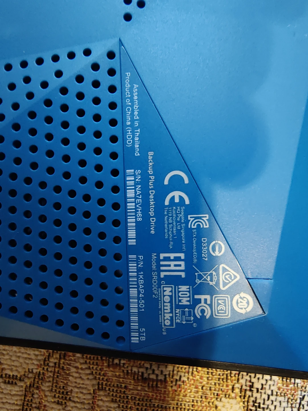 Seagate Backup Plus Desktop Drive 5TB