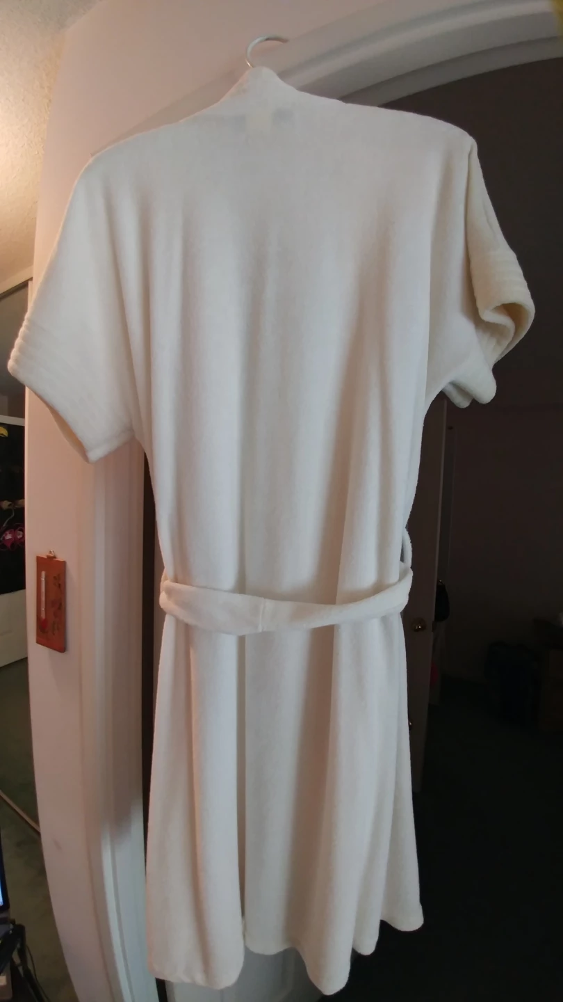 Women's Cream Terry Cloth Robe - photo 2