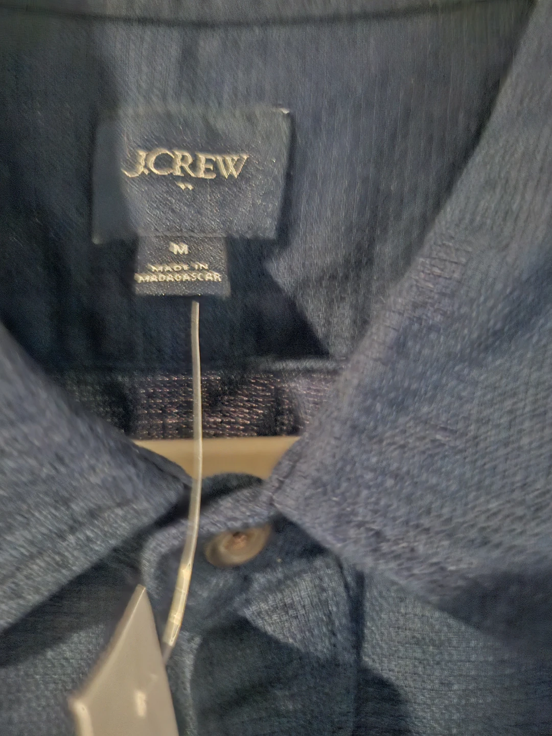 J. Crew Men's Navy Short Sleeve Button-Up Shirt Size M - photo 4