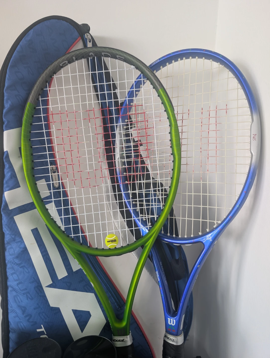 HEAD Tennis Racquet Bag & 2 pcs. Wilson Tennis Racquet Set - photo 2