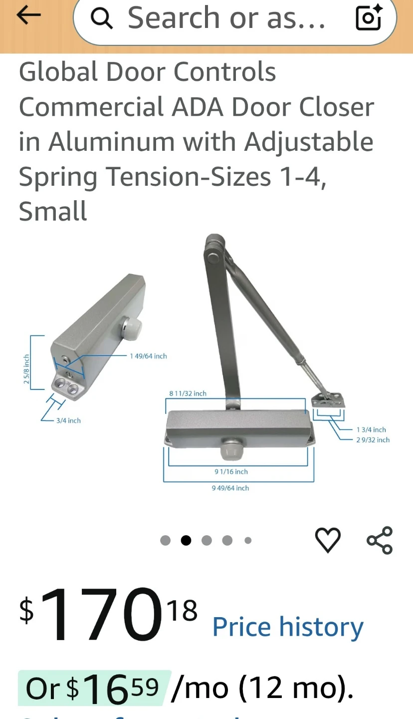 Global Series TC 2200 Commercial Door Closer Size 4 - photo 2