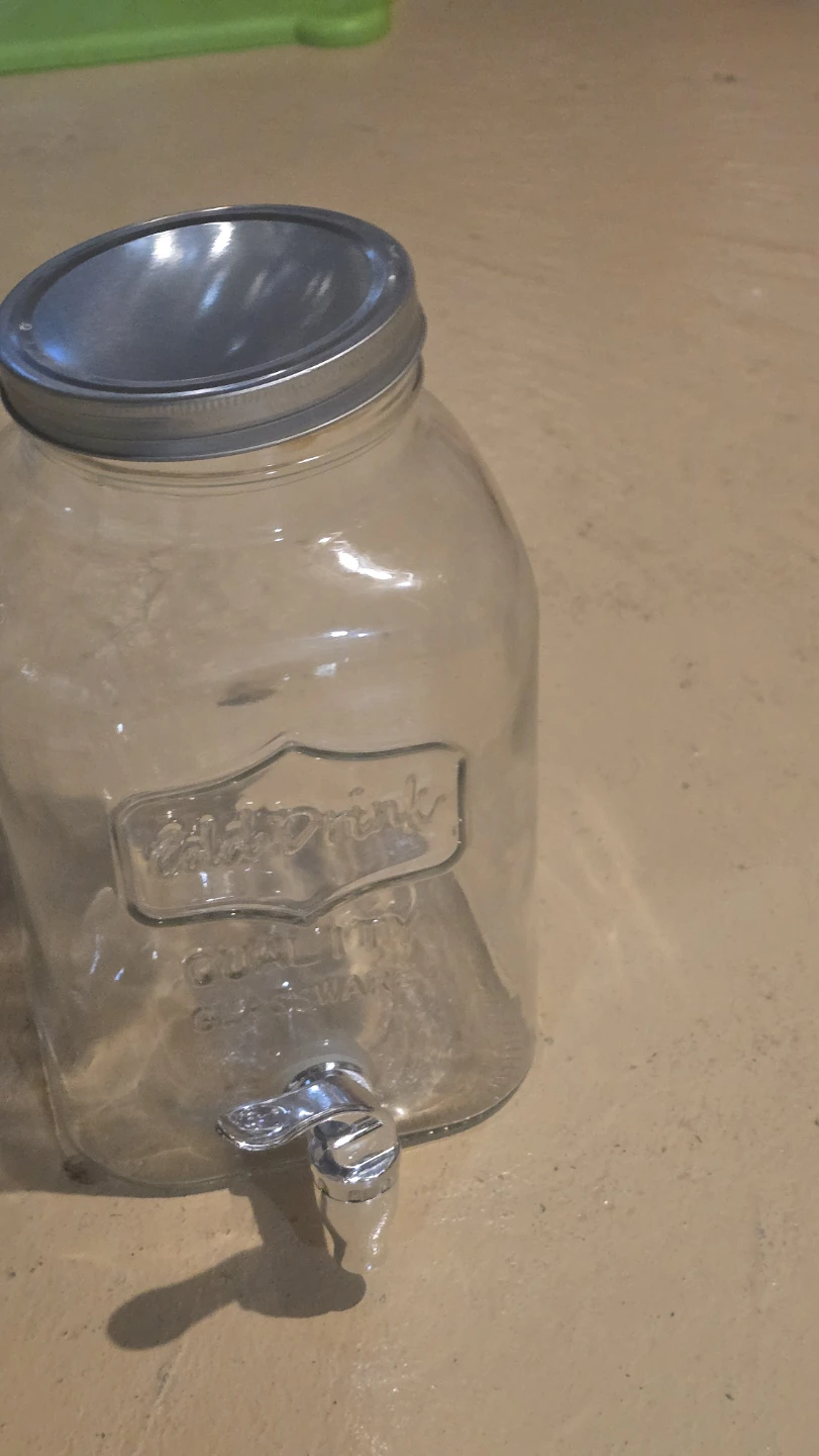 Glass Drink Dispenser with Spigot