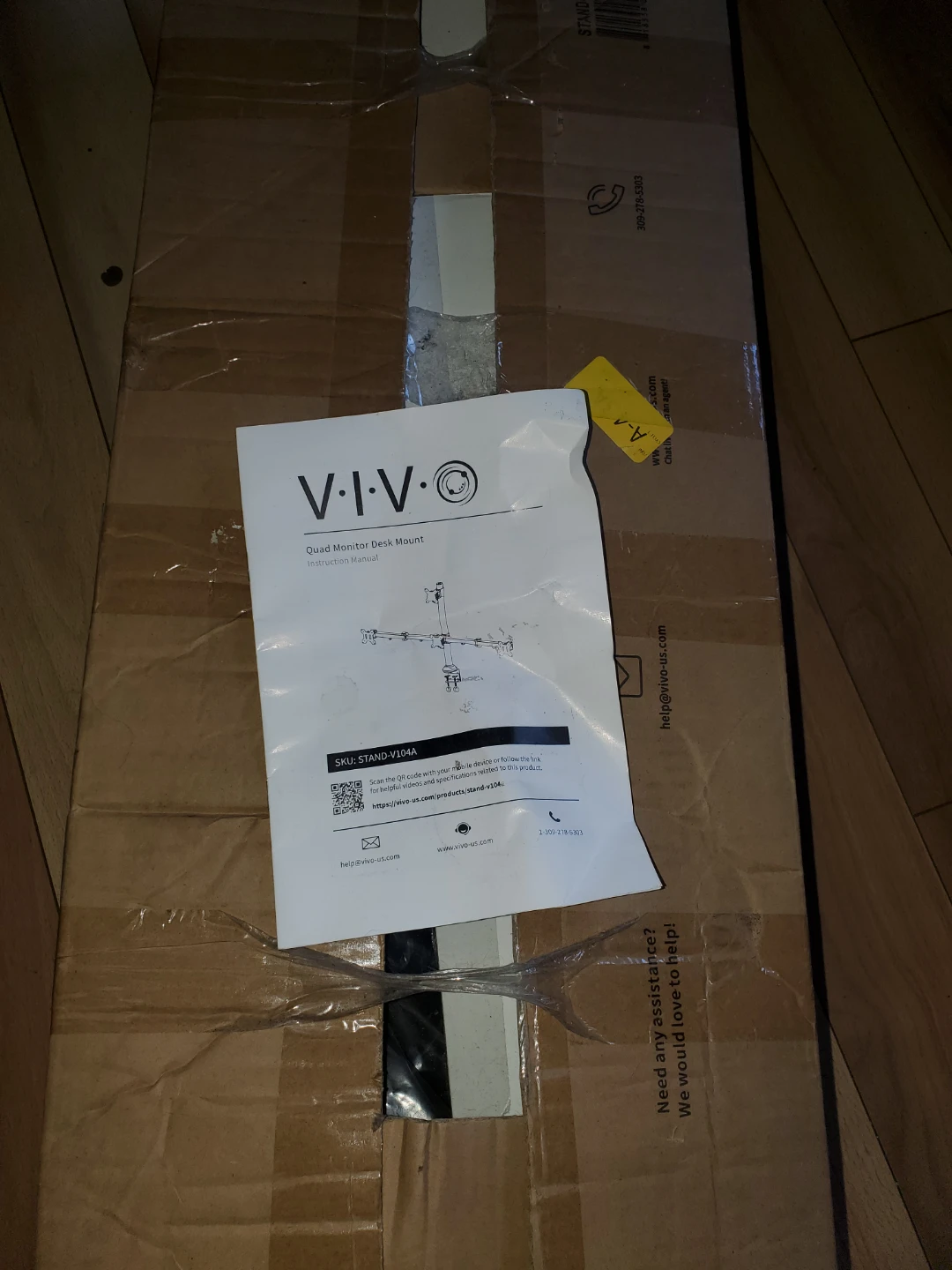 VIVO Quad Monitor Desk Mount