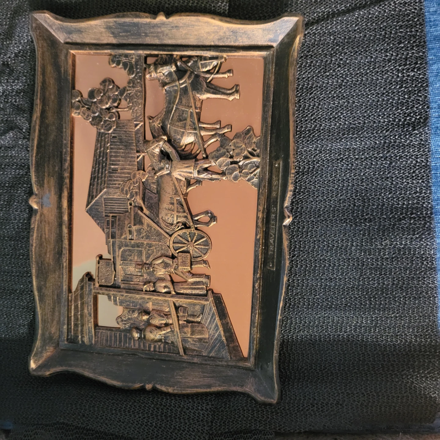 Vintage Traveler's Rest Framed Art