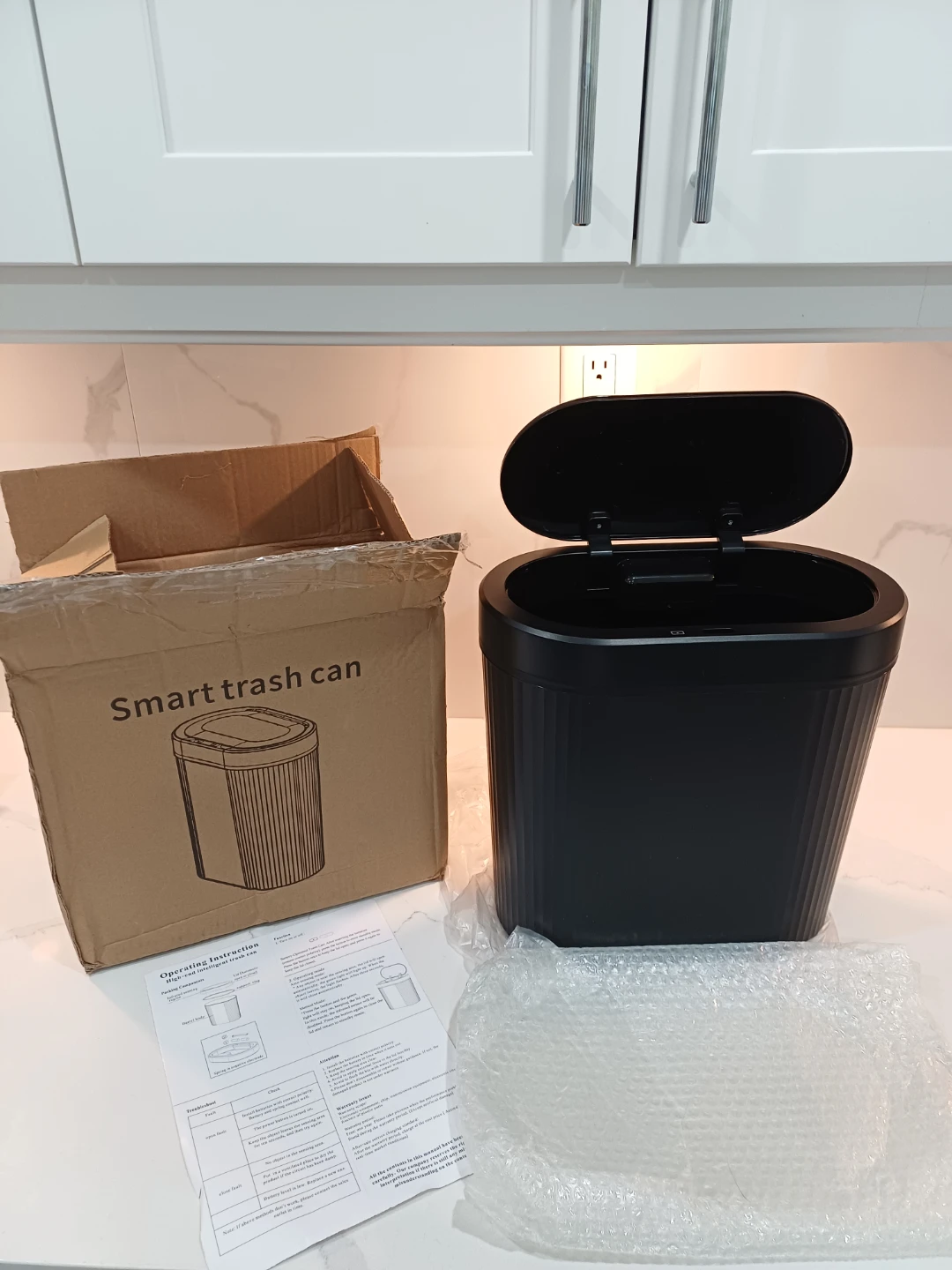 Black Smart Trash Can - photo 4