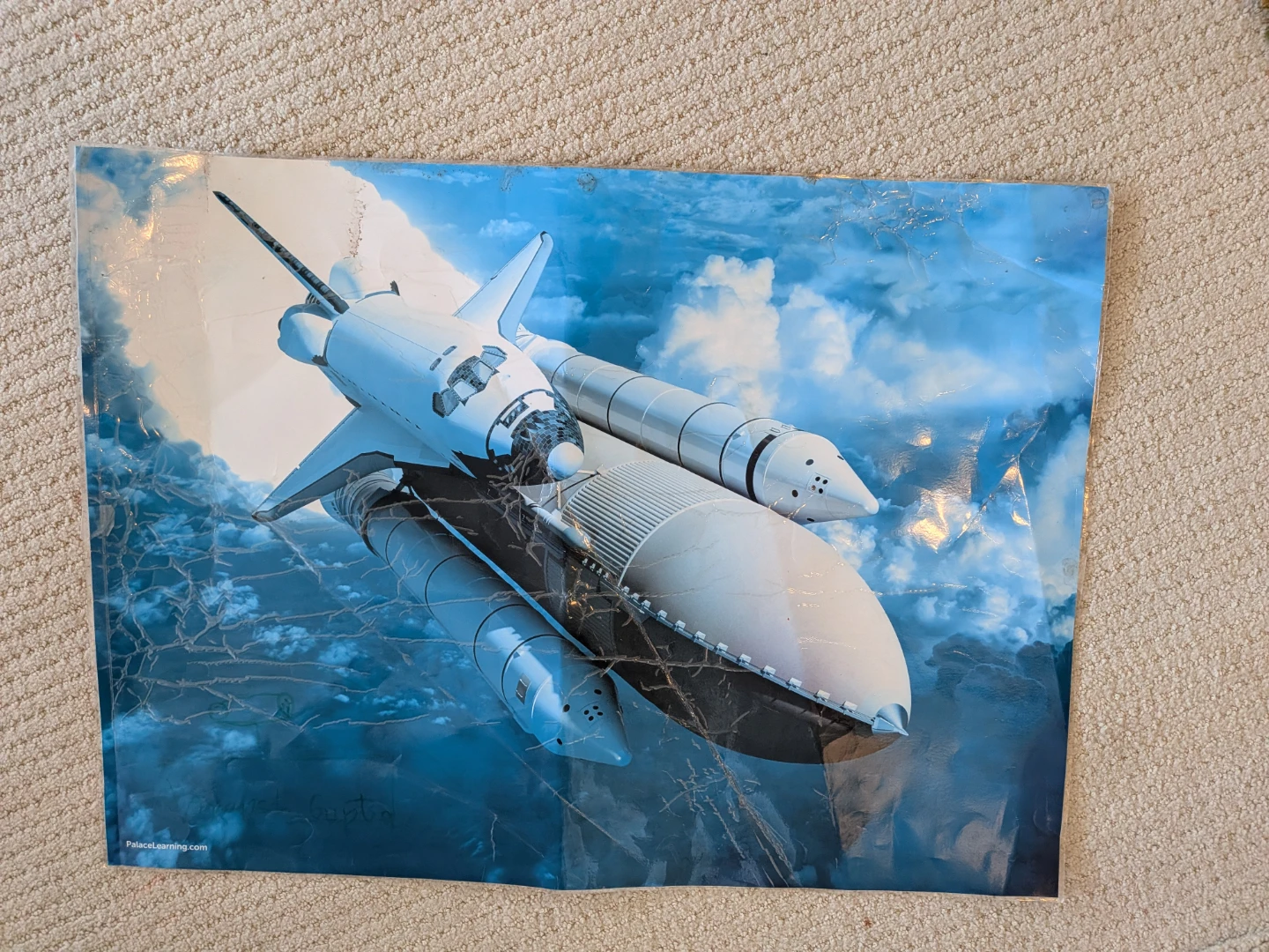 Space Shuttle and Solar System Poster (1poster both side print) - photo 2