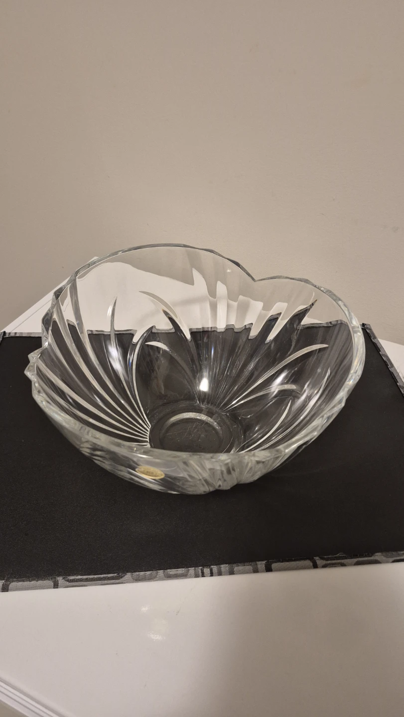 Hand Cut Crystal Bowl - Czech Republic