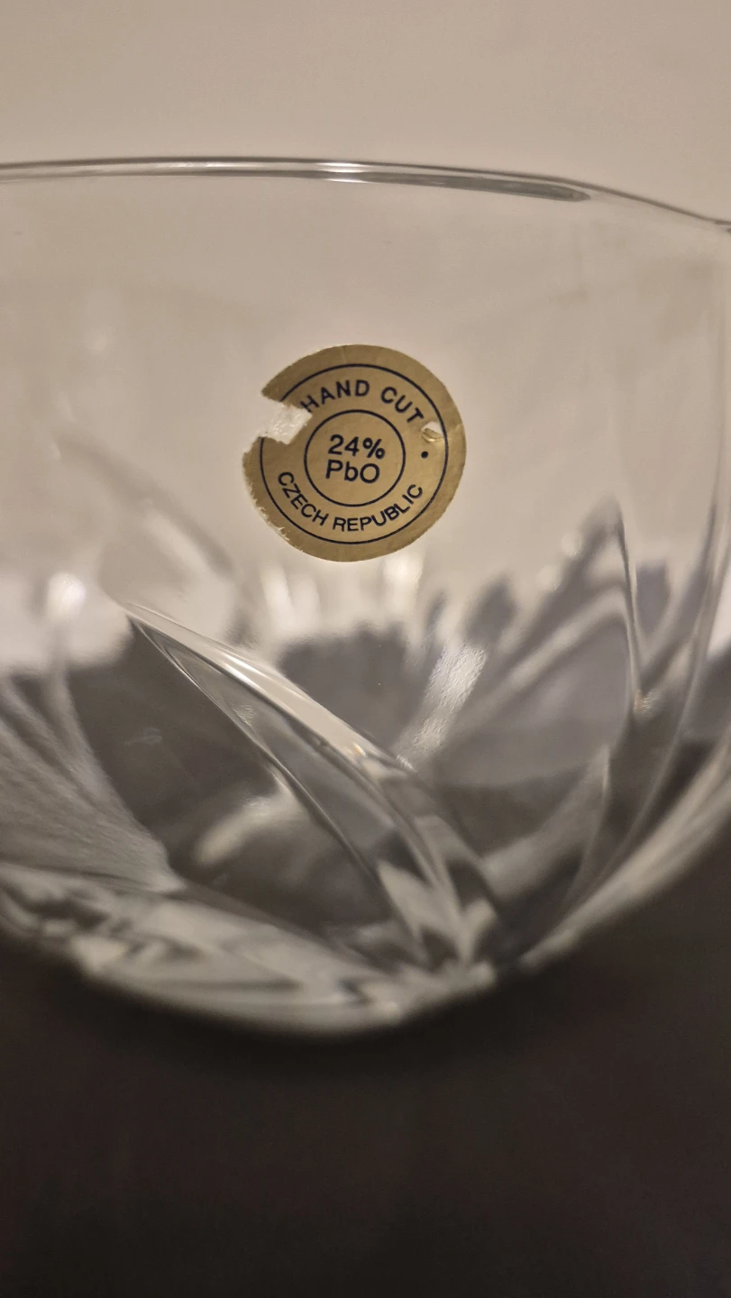 Hand Cut Crystal Bowl - Czech Republic - photo 3