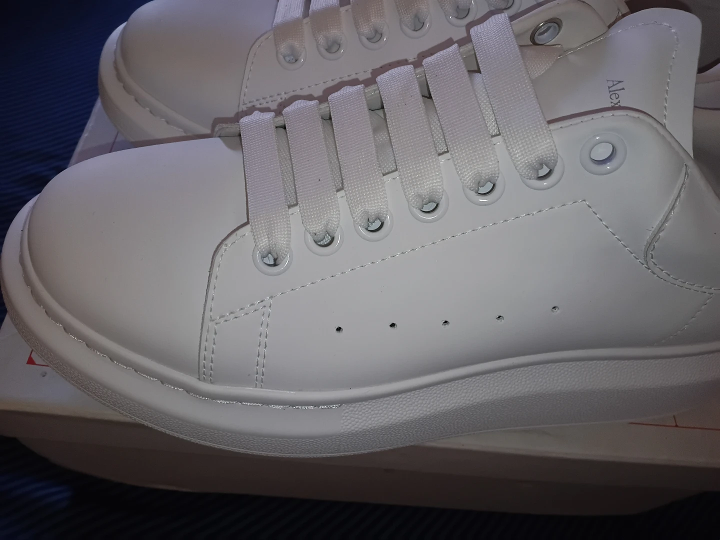 Alexander McQueen White Leather Sneakers - photo 2