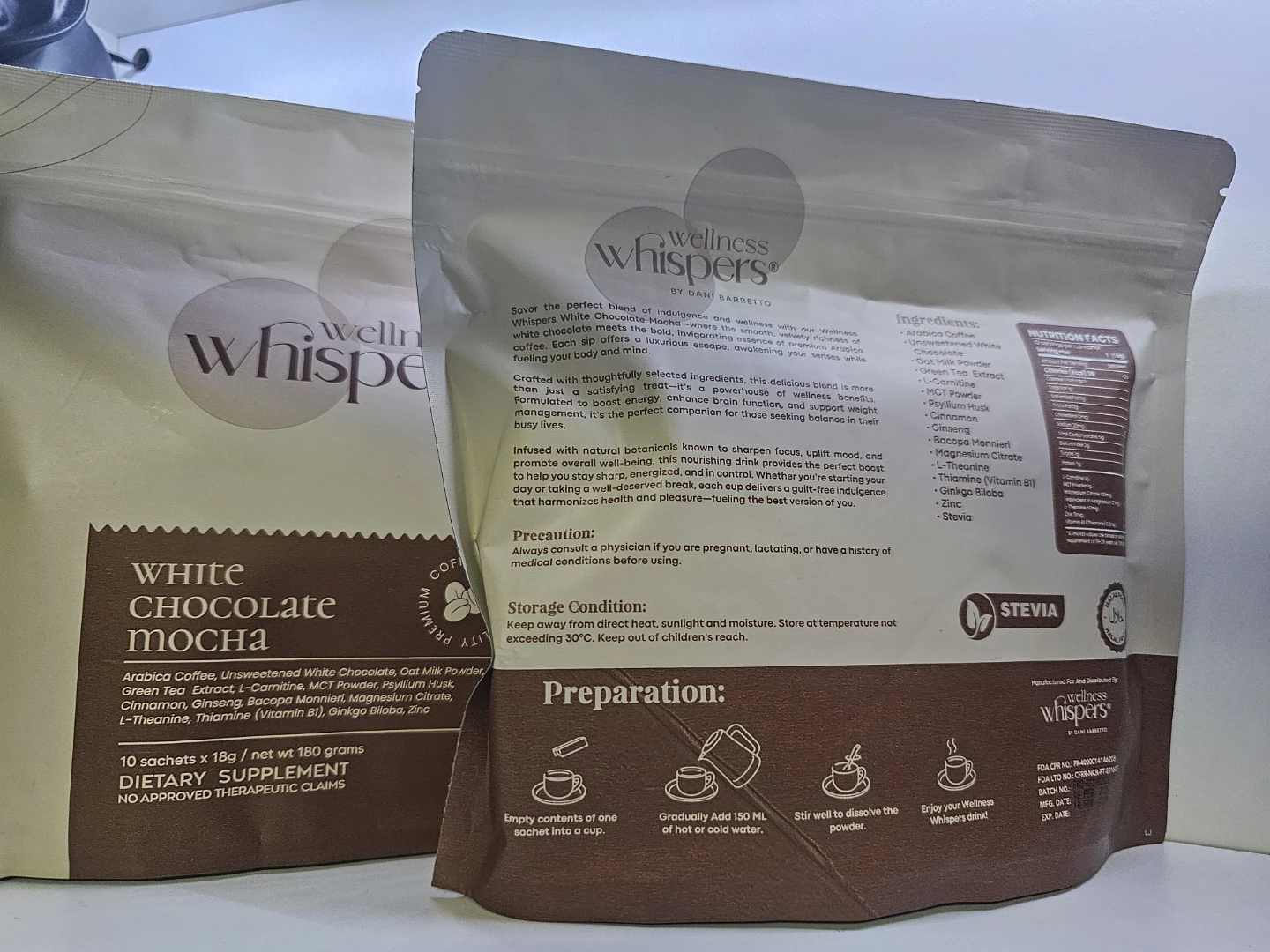 Wellness Whispers White Chocolate Mocha Dietary Supplement - photo 2