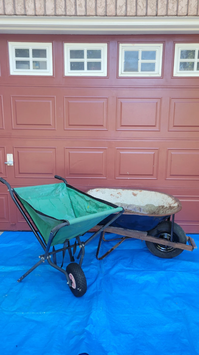 Wheelbarrows - Metal andFabric Garden Cart