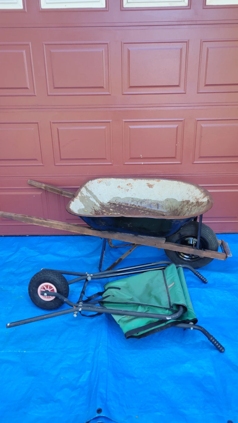 Wheelbarrows - Metal andFabric Garden Cart - photo 2