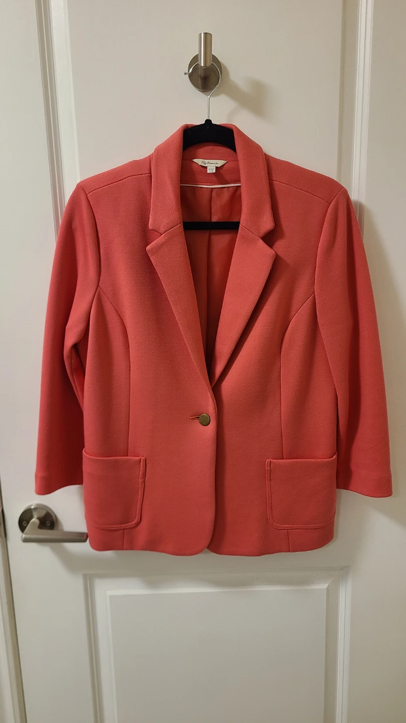 Reitmans Coral Pink Blazer - Size Petite L/G