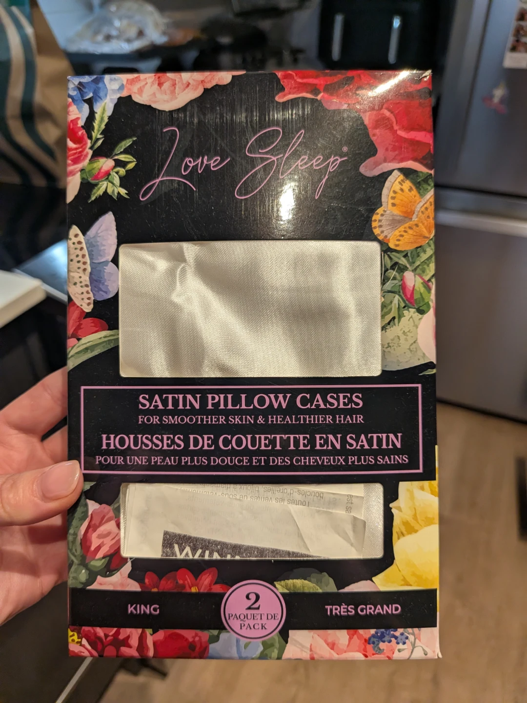Love Sleep Satin Pillow Cases - King Size (2 Pack)