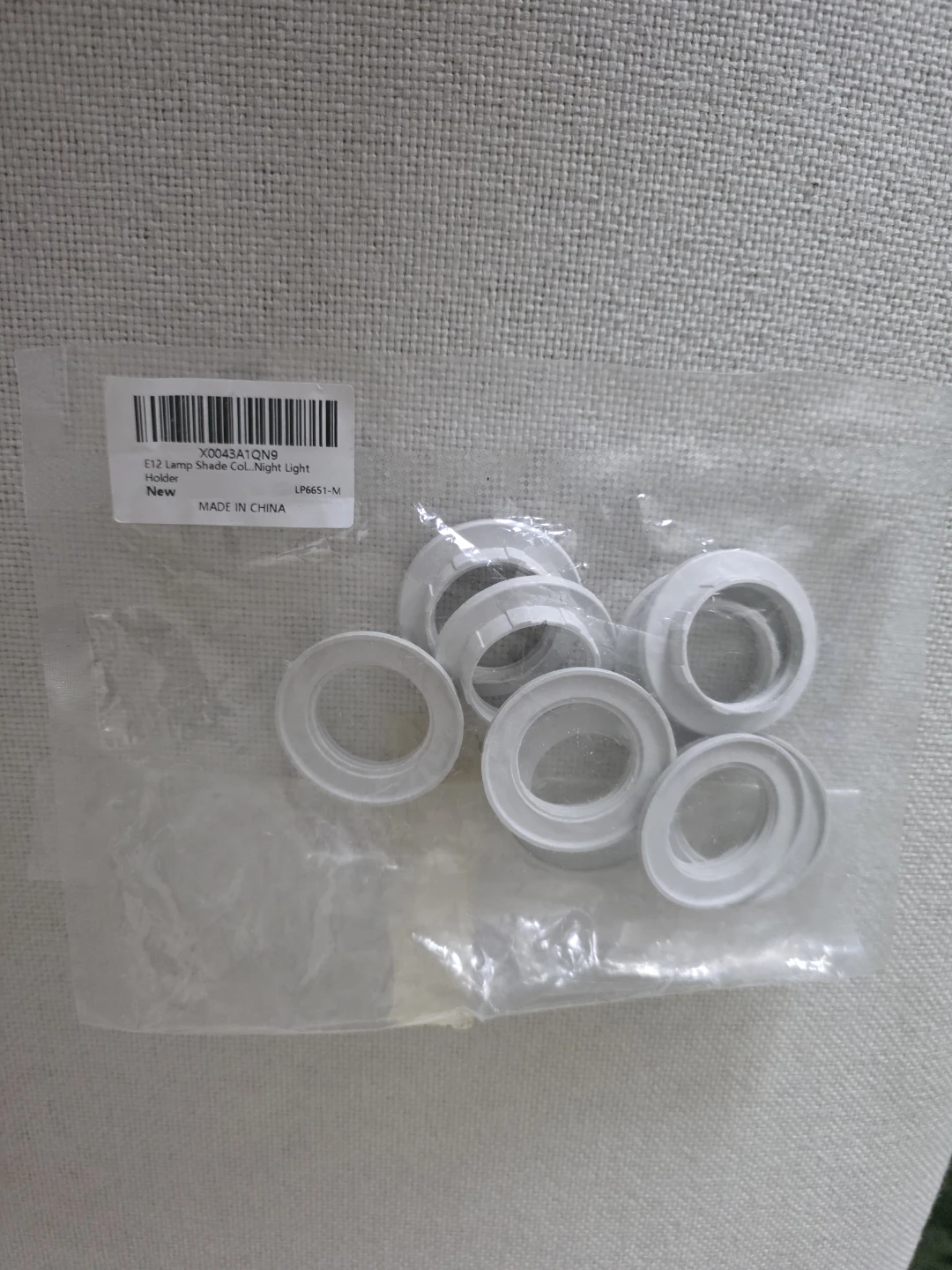 E12 Lamp Shade Collars Night Light Holders