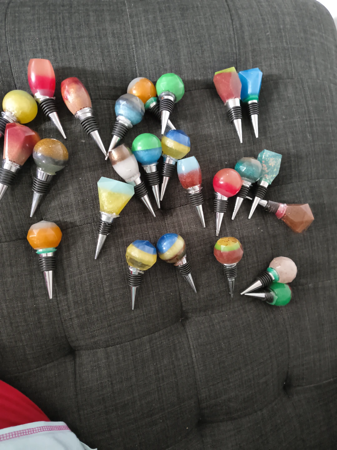 Resin Wine Bottle Stoppers - Set of 20