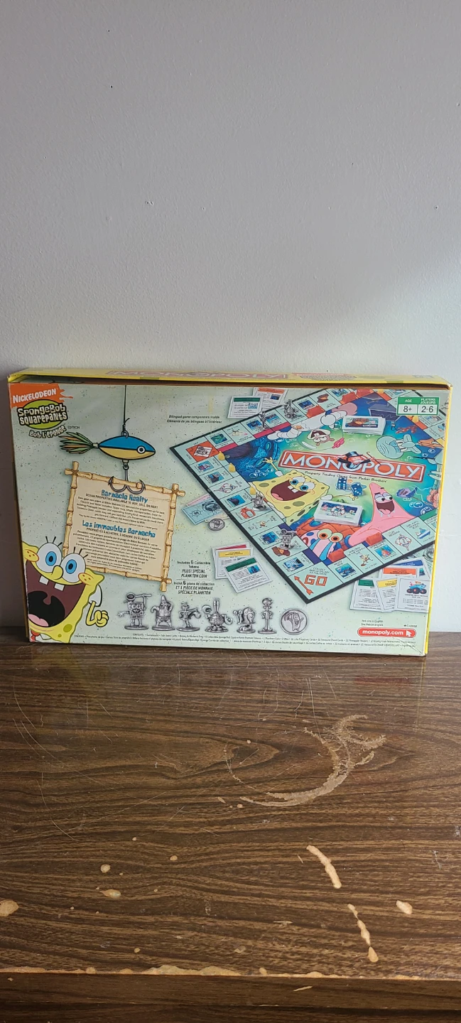 Monopoly SpongeBob SquarePants Board Game 2005 Collector Edition - photo 3