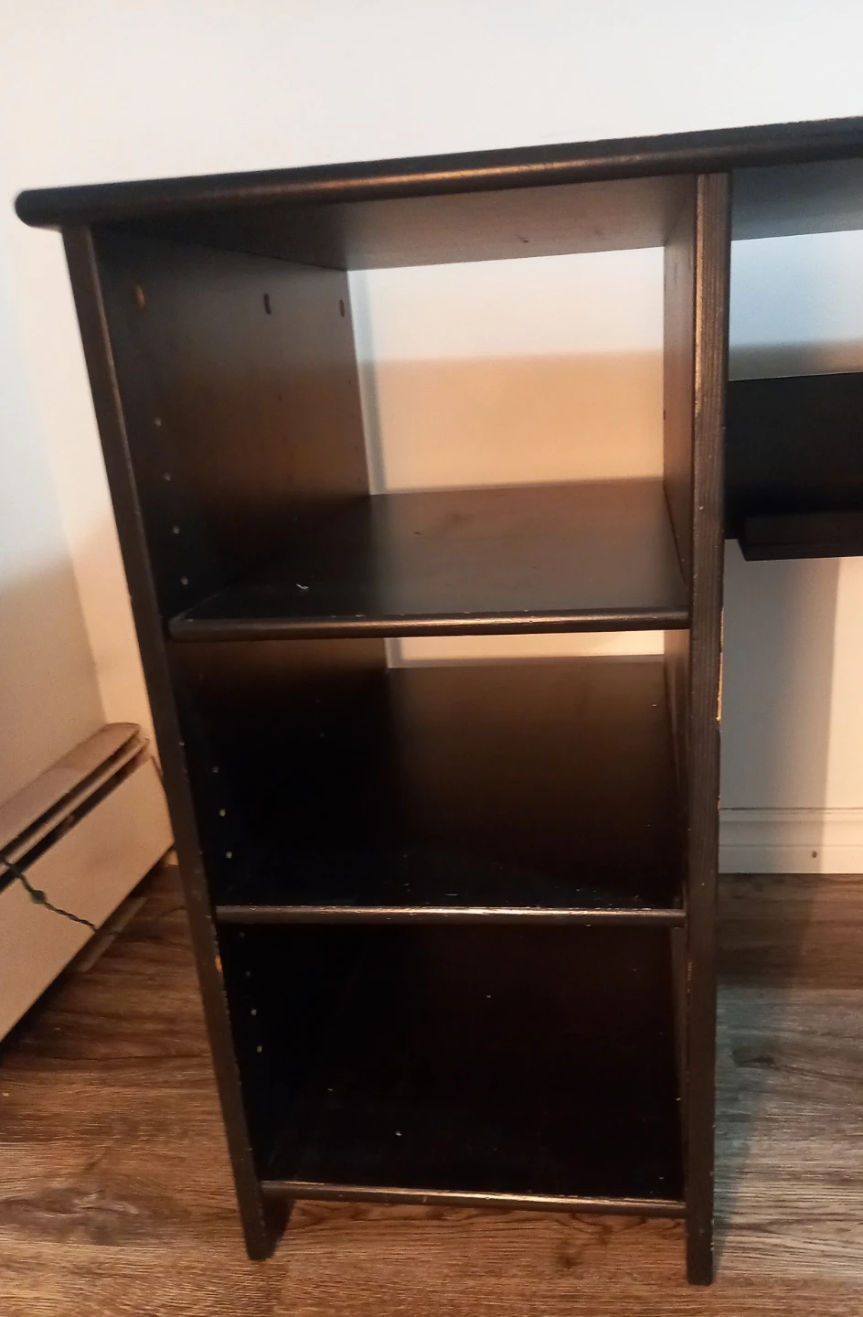 Ikea Black Desk with chair included - photo 2
