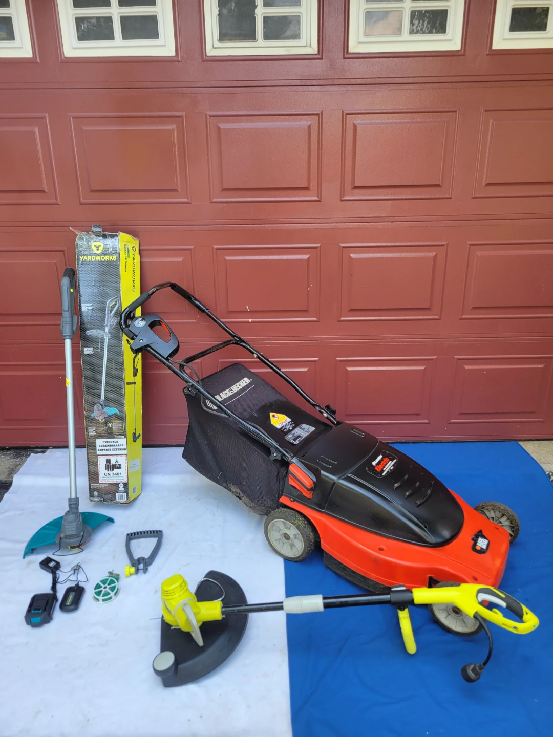 Electric Lawn Mower, Trimmer, and Blower