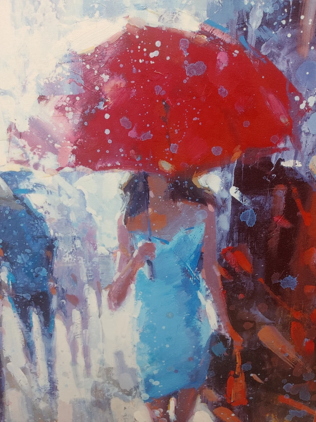 Canvas Wall Art - Woman with Red Umbrella - photo 5