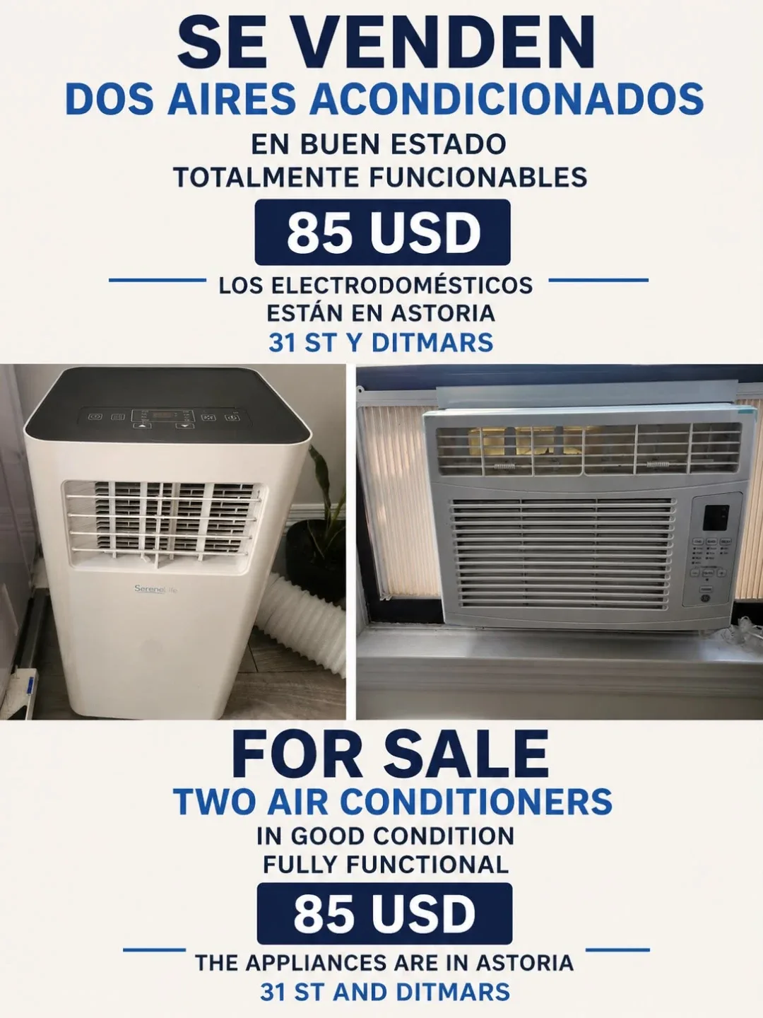 Two Air Conditioners - Fully Functional