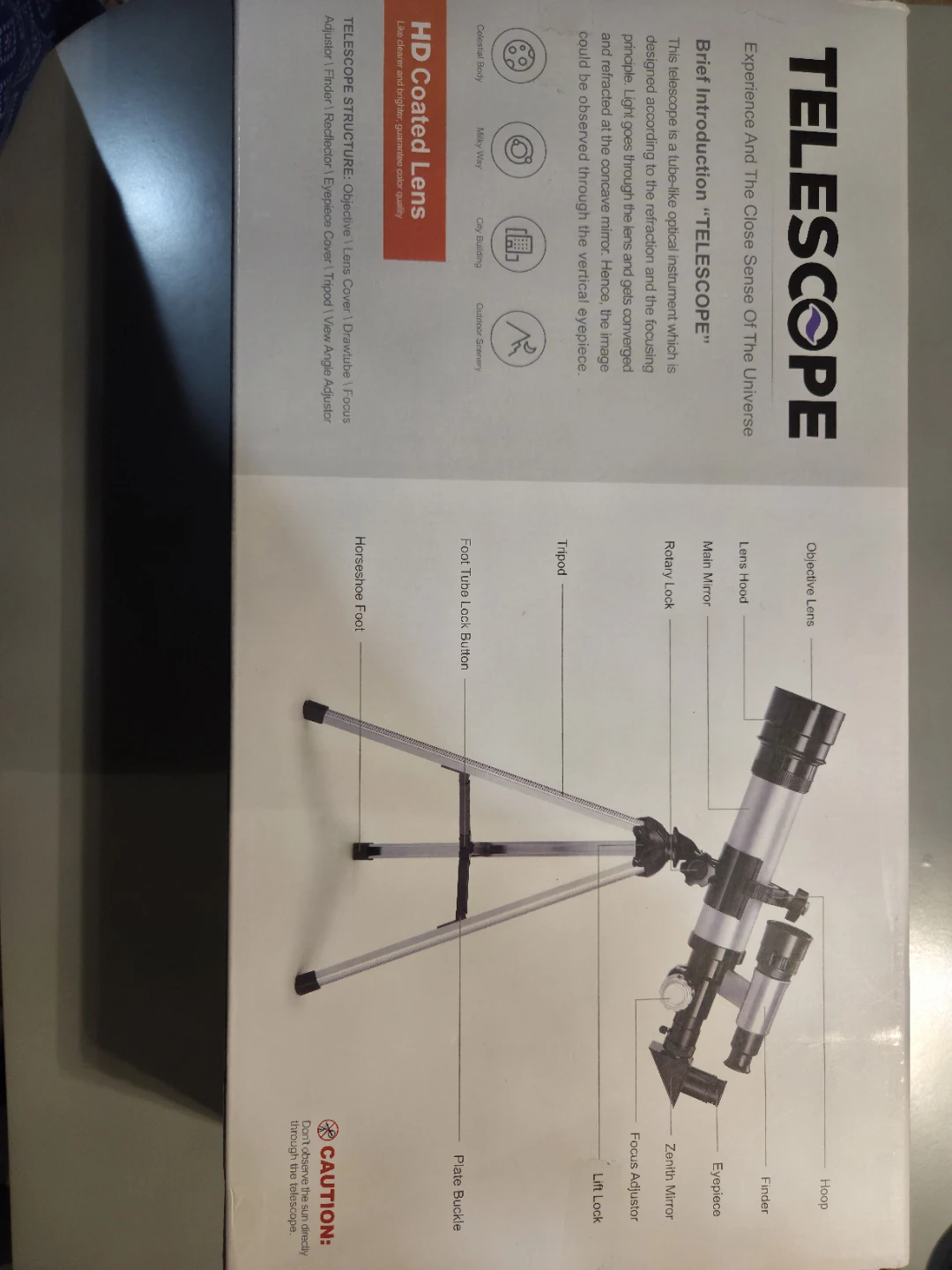 Telescope with Tripod and 60X Magnification - photo 2