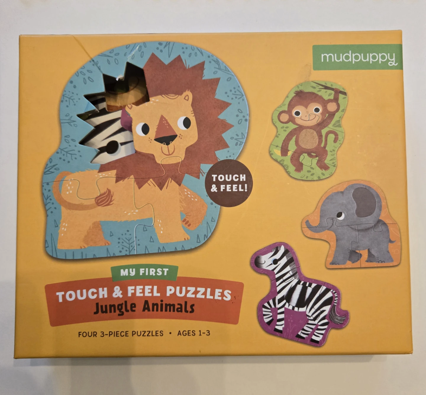 Mudpuppy My First Touch & Feel Puzzles - Jungle Animals