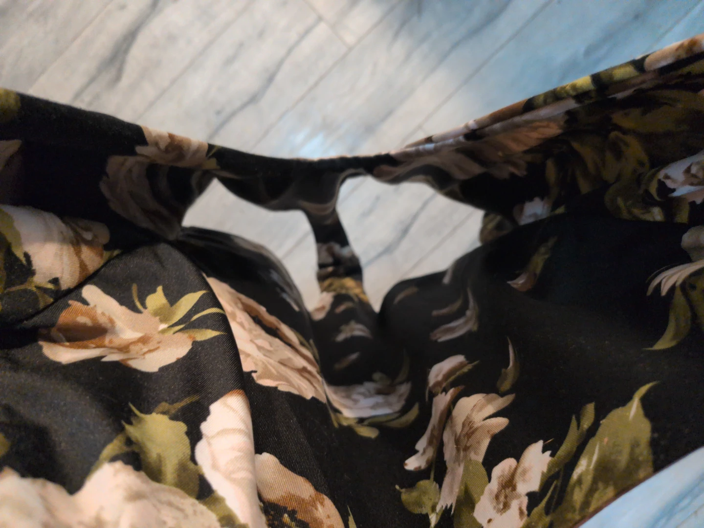 Black Floral One-Piece body suit - photo 3