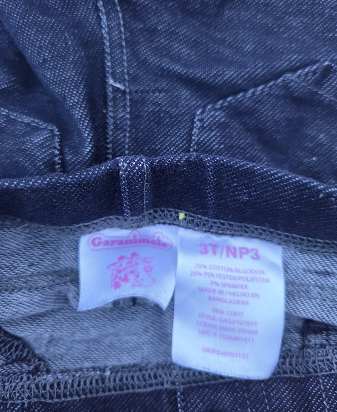 Garanimals Dark Wash Denim Jeggings Toddler 3T - photo 3