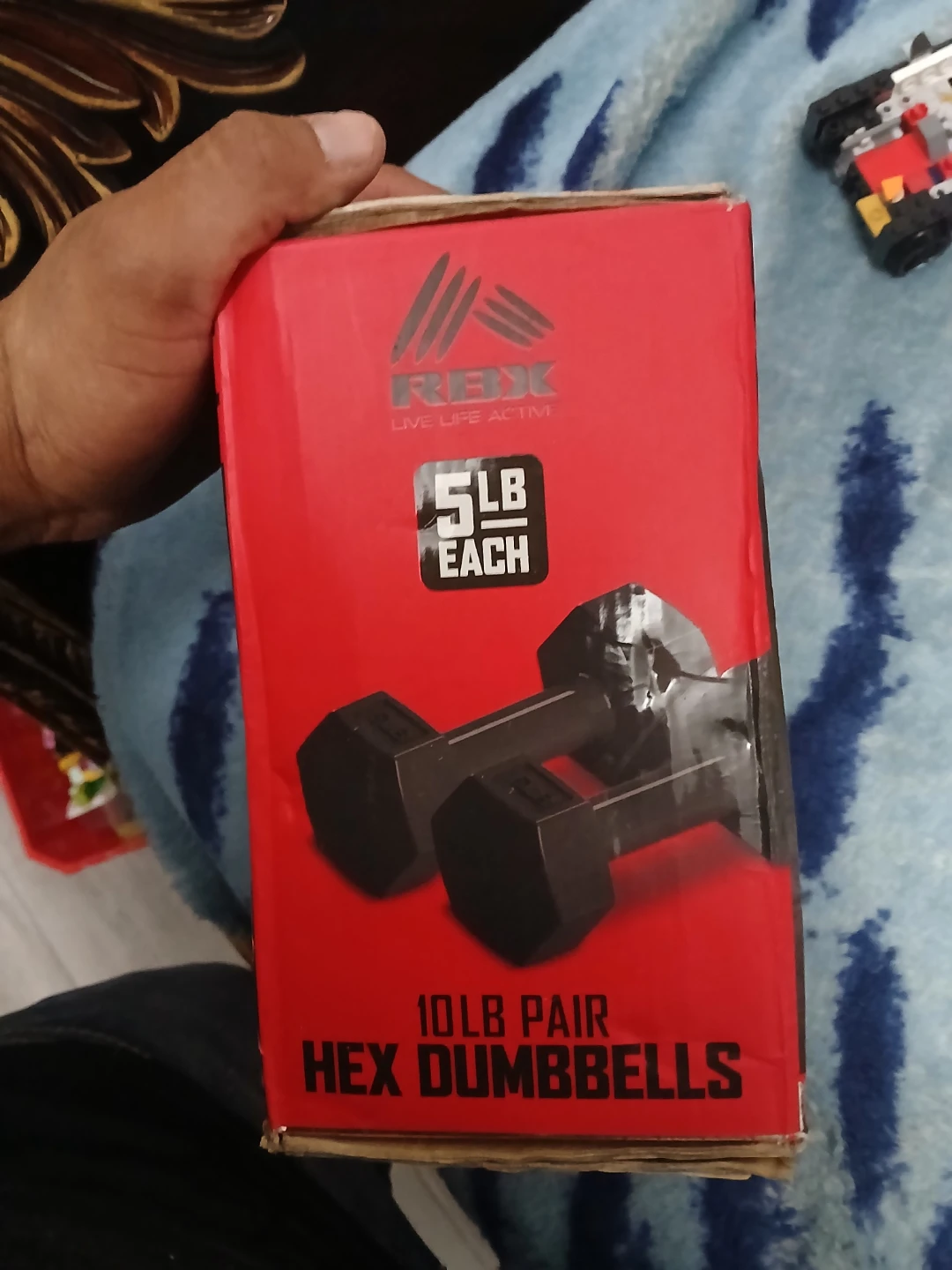 RBX 10LB Pair Hex Dumbbells - photo 2