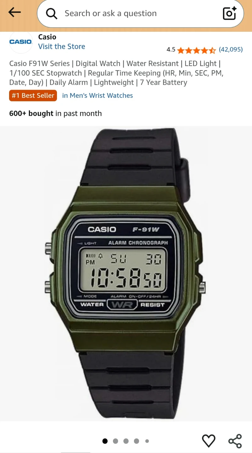 New in box Casio Digital Watch - Green - photo 5