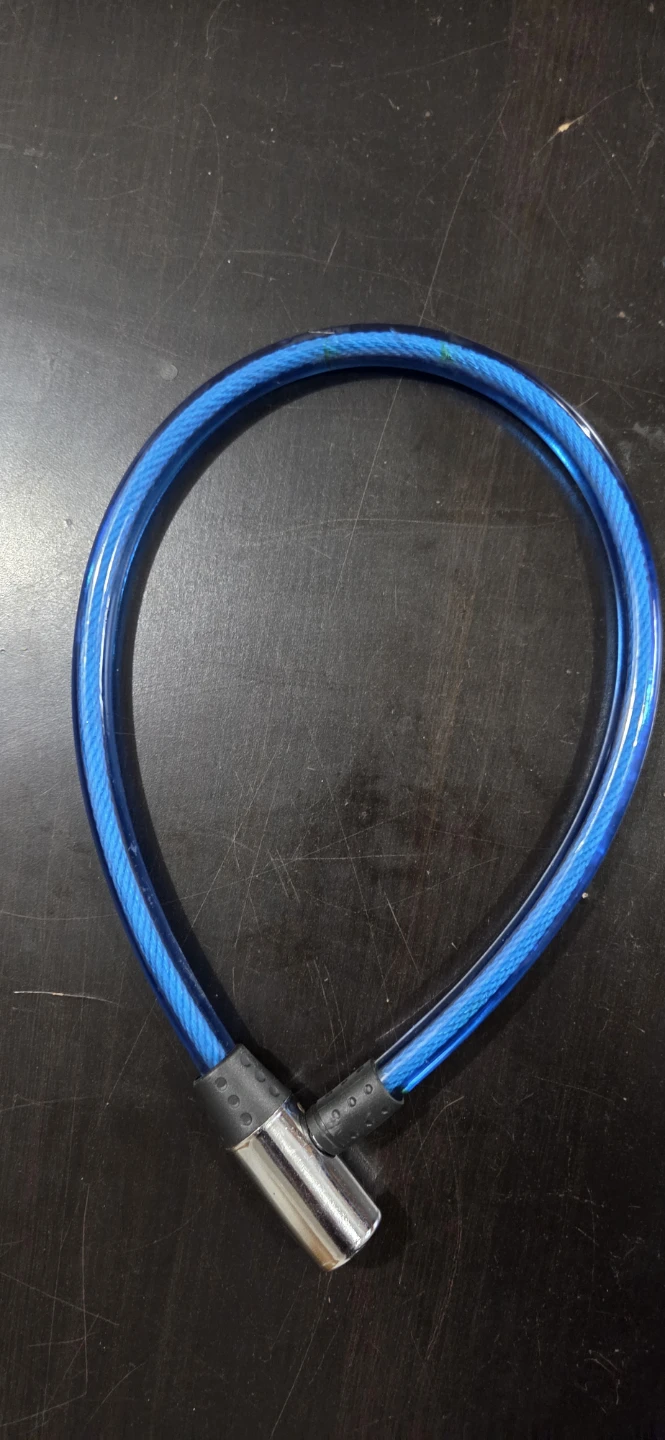 Blue Coil Bike Lock