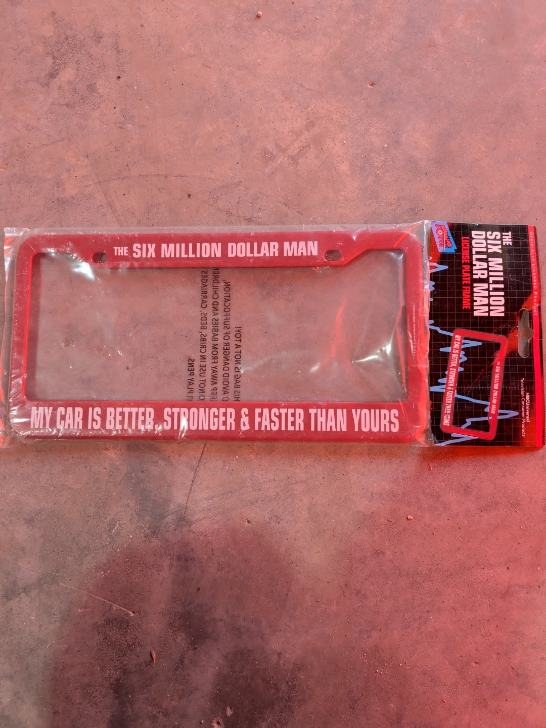 The Six Million Dollar Man License Plate Frame